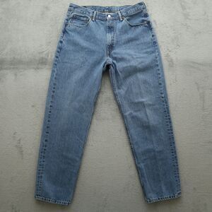 Levi's 550 Jeans Mens Fits 35x33 (Size 36x34) Blue Relaxed Tapered Cotton Denim